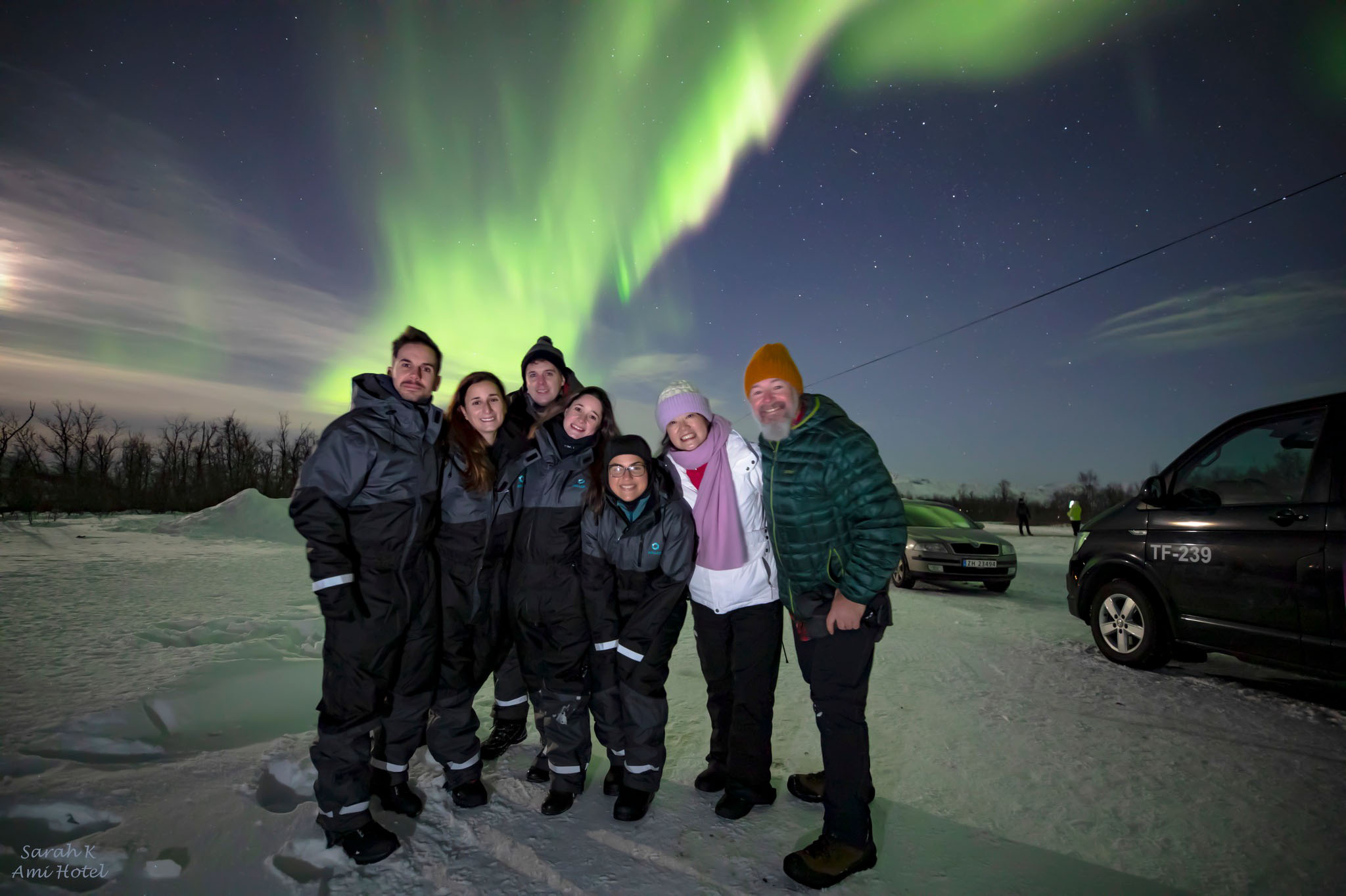 Portrait in Northern lights